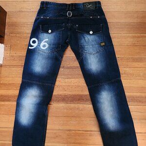 Very hard to find G-Star Raw 96 jeans with awesome details 32x34 Like New!